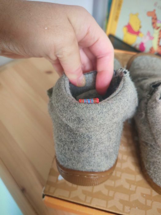 Детски боси Barefoot 29   мерино боти Koel Don Merino Light Grey