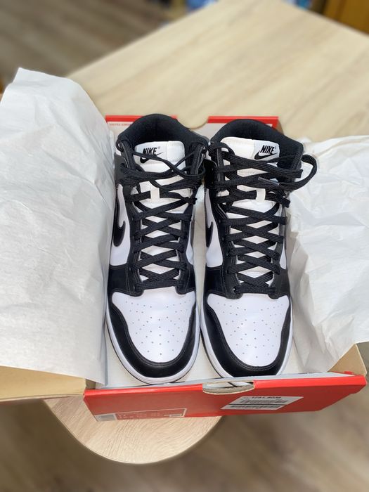 Nike Dunk High Panda (черно-бяло)