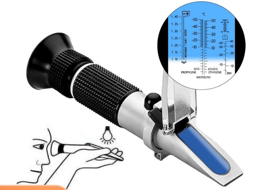 Antifriz uchun refraktometr – sifatli va aniq o‘lchov asbobi va spirt