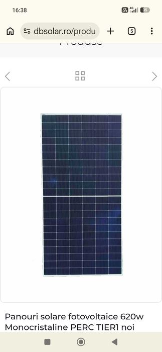 Vând panouri fotovoltaice 620w