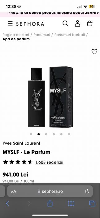 Parfum Yves Saint Laurent 100ml