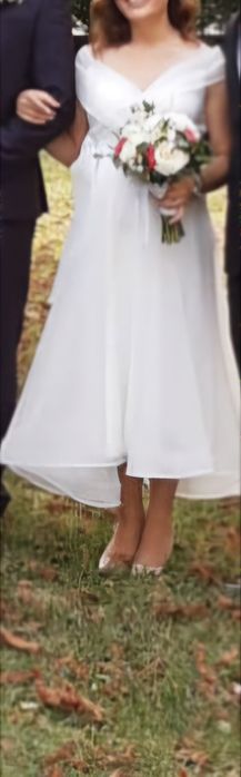 Rochie alba de cununie, mărimea 40