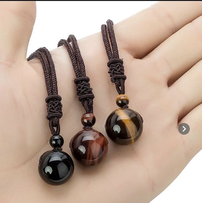 Pandantiv curativ ochi de tigru piatra naturala