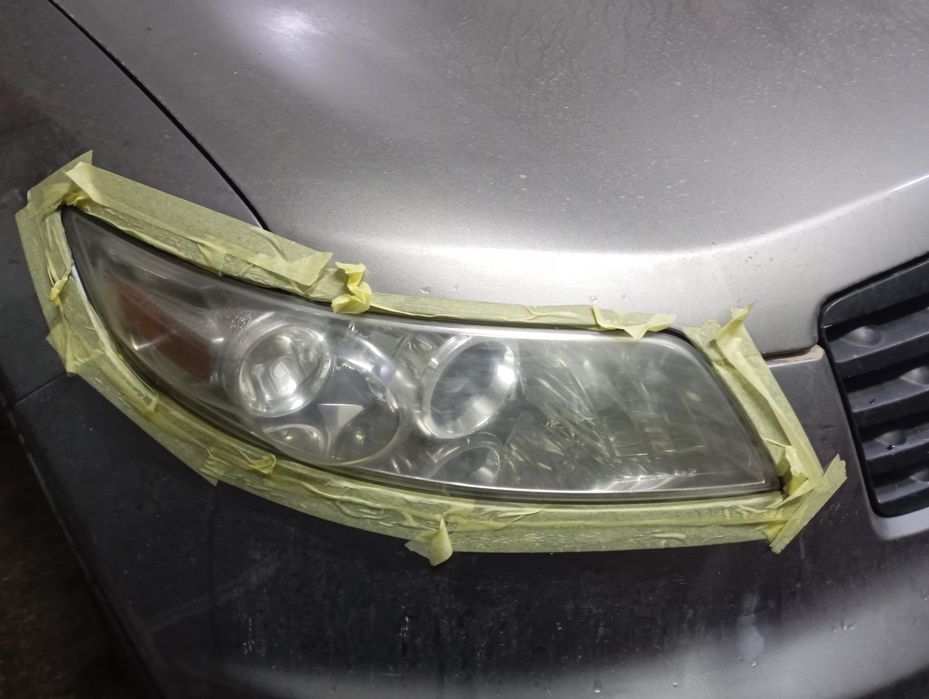 Полировка фар авто