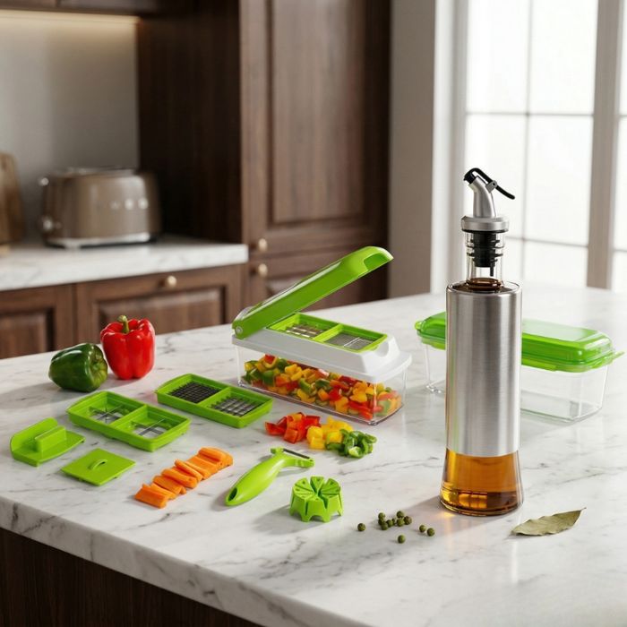 Кухненско Ренде за зеле, моркови с контейнер - Nicer Dicer Plus от 13