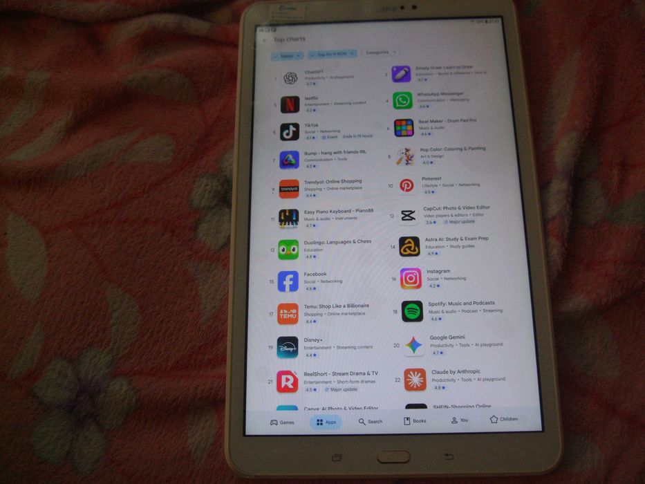 Tableta Samsung SM-T580, stare perfecta