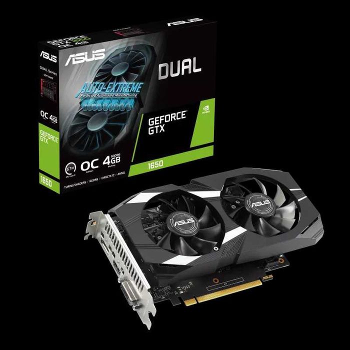 Placa video ASUS Dual GeForce GTX 1650 V2 OC Edition – 4GB GDDR6
