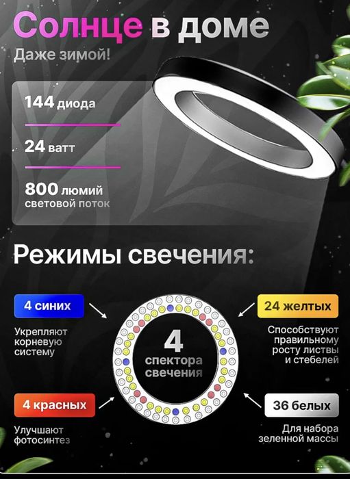 Фитолампа для растений