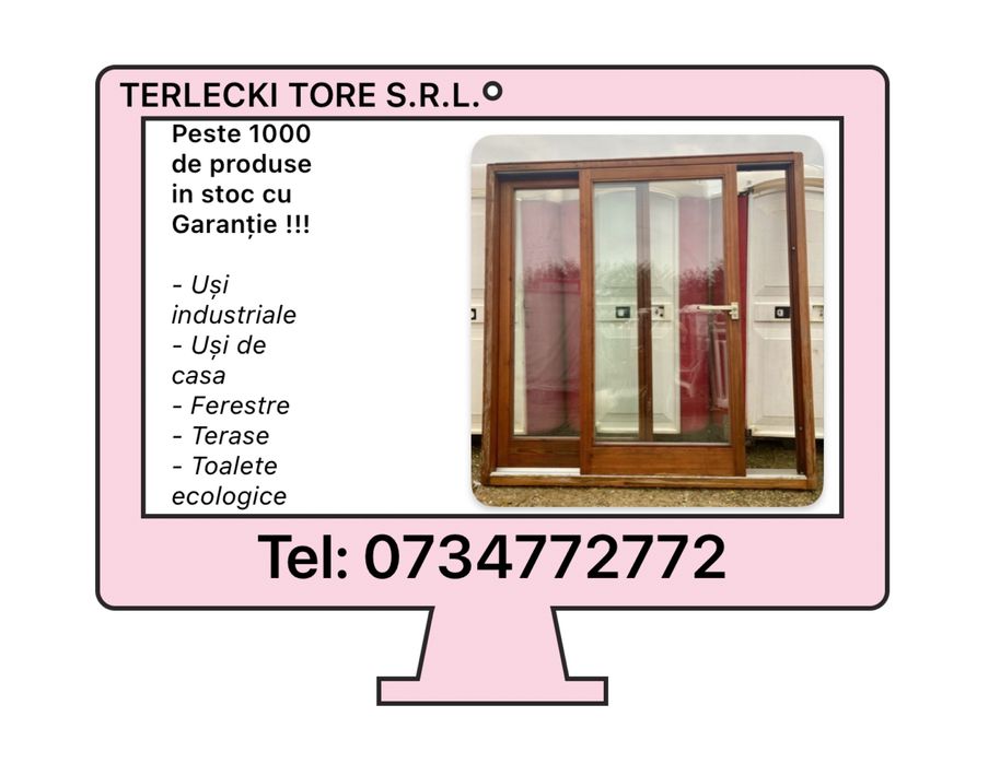 USA TERASA LEMN termopan balcon cabana H 222 x L 222 Germania 2 buc