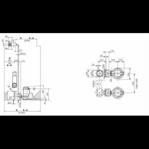 Погружной насос для сточных вод и канализации Wilo MTC40F16.15