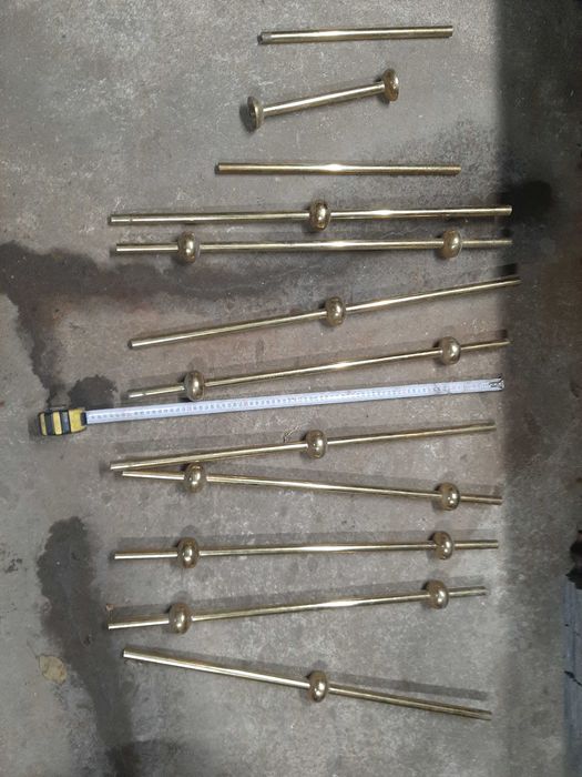 Парапет за тераса или стълбище от месинг