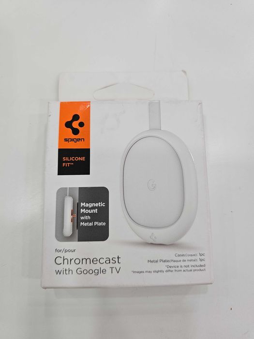 Spigen Silicone Fit кейс за Chromecast with Google TV (2020) – бял