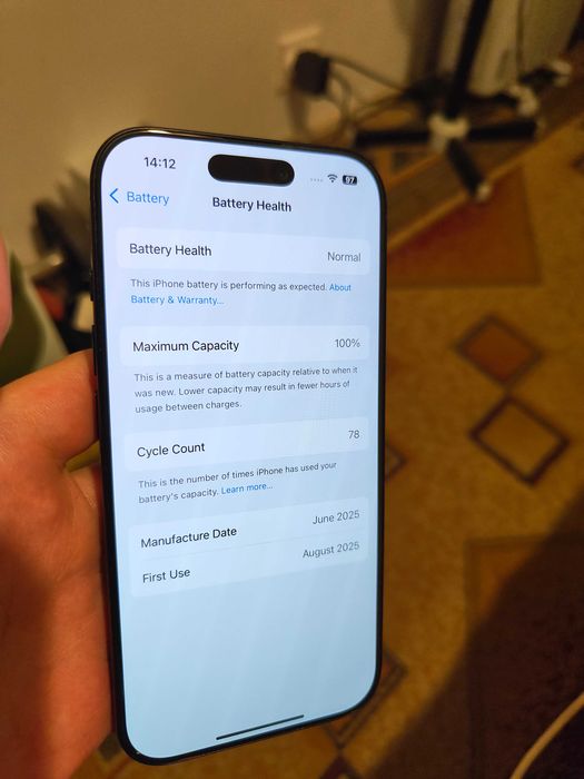 iPhone 16 pro 128gb negru black 10/10 bat 100%