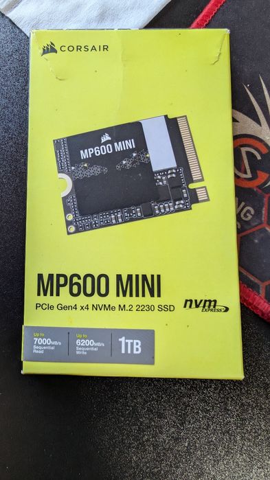 SSD Corsair MP600 MINI, 1TB, Gen4 PCIe x4 NVMe M.2 2230