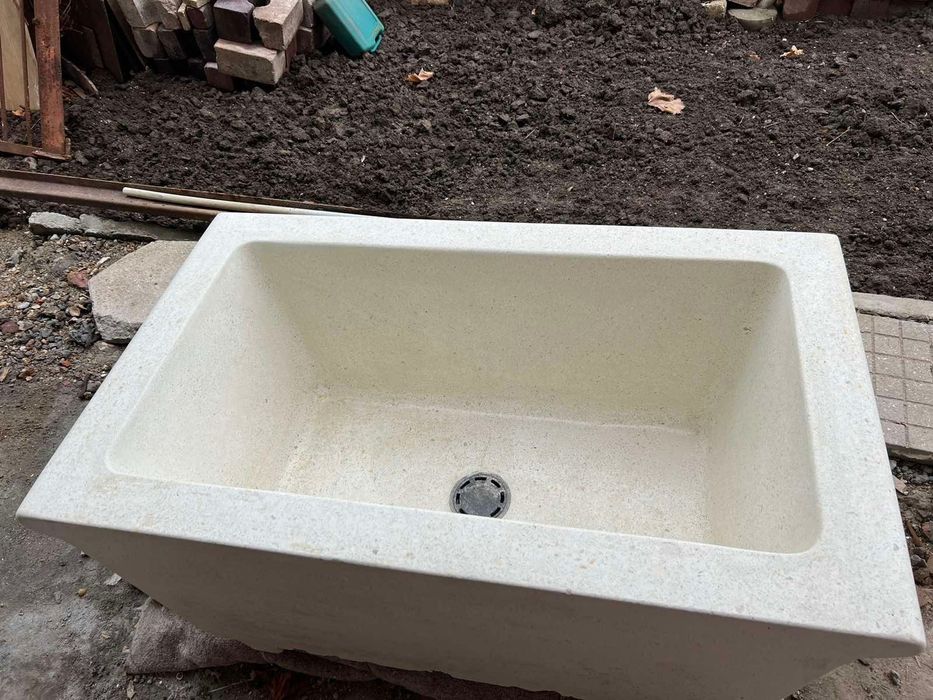 Корито от мозайка шлайфано обработено с импрегнатори   и сифон
