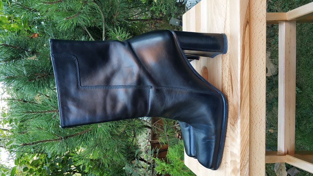 Cizme piele naturală, marime 38 - interior 24,5 cm