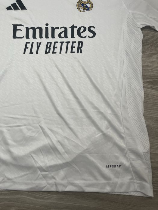 Adidas Real Madrid tricou de casă 2024/25 fan edition alb