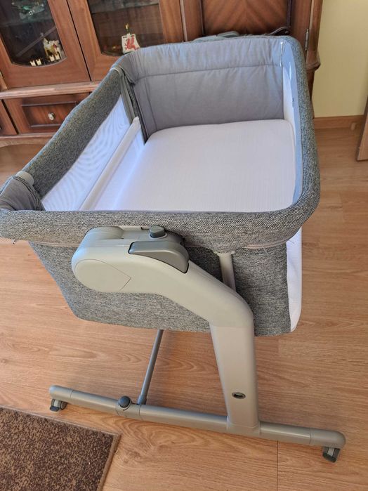 Бебешка кошара с падаща страна Chicco - Next 2 Me Magic Evo, Dark Grey