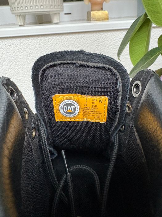 CATerpillar туристически обувки Colorado Lace Up Boot Black от набук