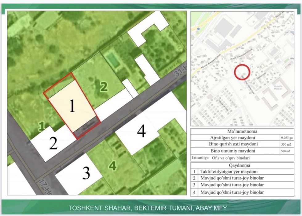 Продаётся участка Бектемирский район Водник