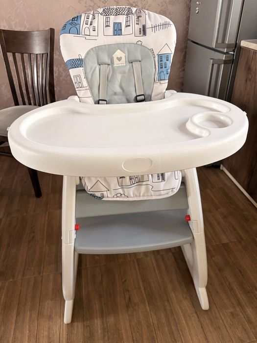 Столче за хранене 2 в 1, Caretero Homee, Сиво