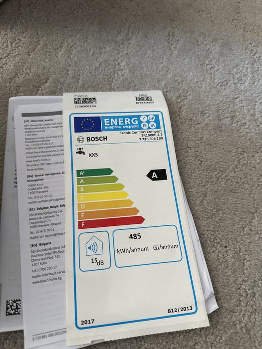 Instant apa calda pe curent BOSCH NOU