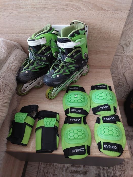 Ролики + Защитники в хорошем состочнии