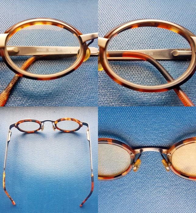 F463-I-Ochelari IMAGO Germany metal nemagnetic argintiu/bachelita piesa de Lux. Ochelarii sunt de vedere, cu dioptrii mai mari made in CE. Stare buna.
