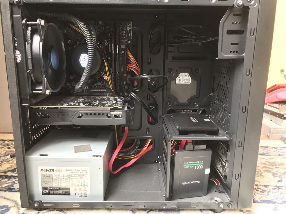 Продавам компютър Intel i3-9100f/GeForce GTX1050Ti OC 4G/16GB DDR4