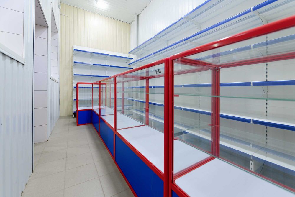 Прилавок витрина, стеклянная, metal oynaly vitrina va prilavkalar