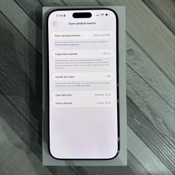 Iphone 16 Pro Max  256 GB  Desert Titanium schimb cu 17 pro max