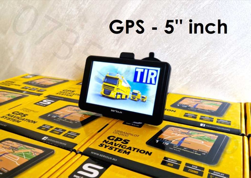 Navigatii GPS SERIOUX 5".pt. Truck,TIR,Camion,Auto. Nou. Garantie