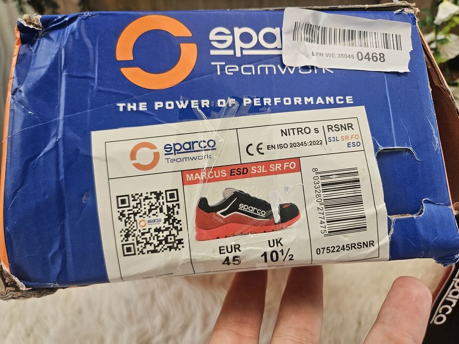 Нови защитни обувки Sparco Nitro Marcus S3L