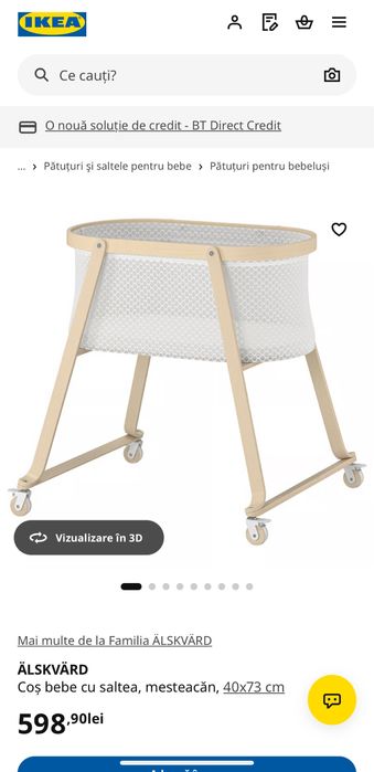 Patut pentru bebe-cosleeper Ikea-balansoar-carusel