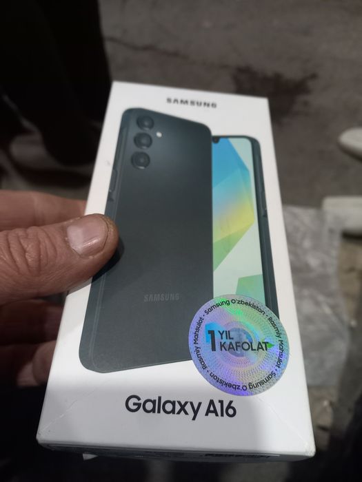 A16 Samsung ideal tiniq 128GB hotirasi 6GB aperativka karobka dakument