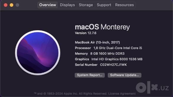 Macbook Air 13 2017
