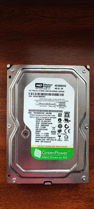 Жёсткий диск 320 ГБ HDD