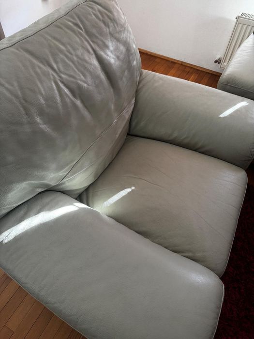 Set Canapea si fotolii piele naturala