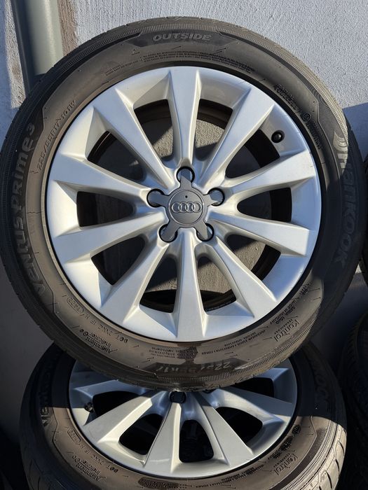 Roti audi roiginale 5x112  cu cauciucuri vara 225-55-R17