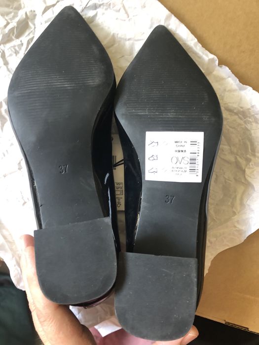 OVS, Pantofi negri de lac, noi, 36
