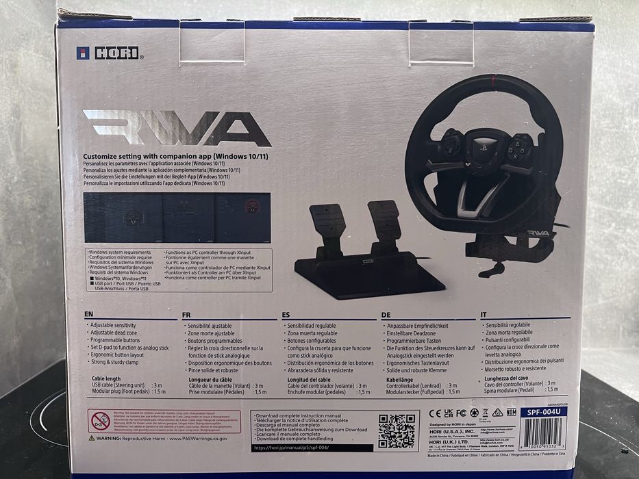 Волан Hori Racing Wheel за Apex PlayStation 4, PlayStation 5, PC