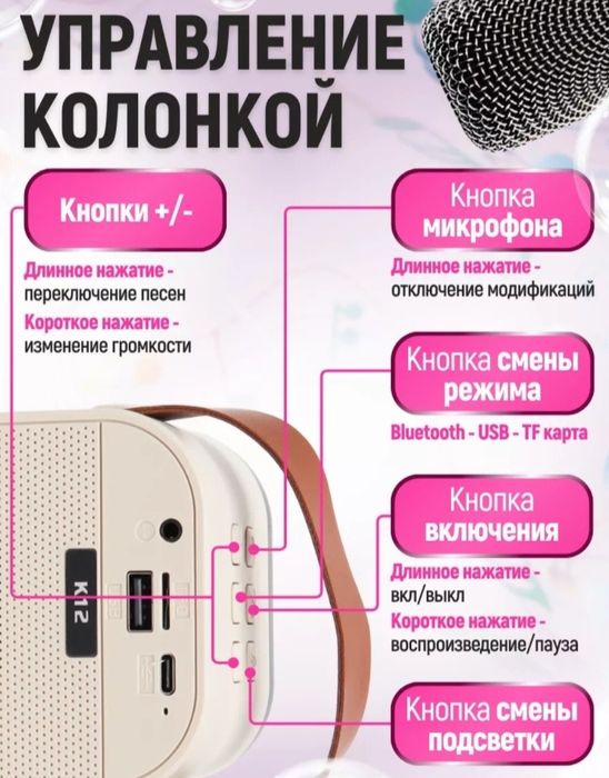 Мини калонка караоке