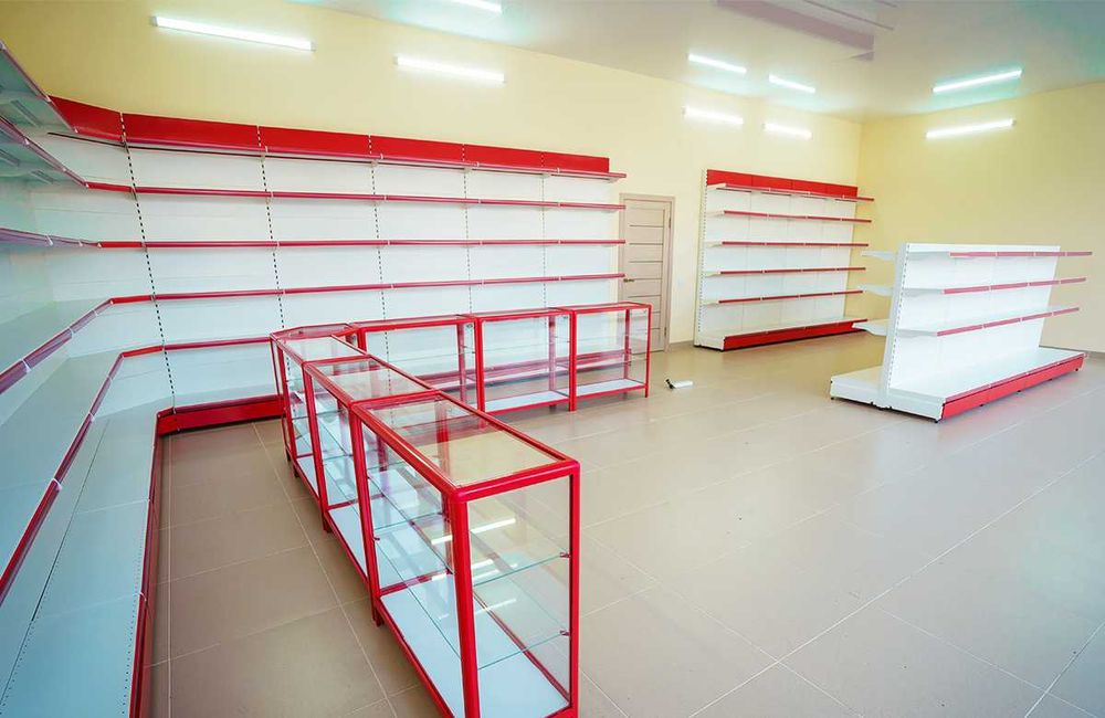 Oynaly prilavkalar, Акция, savdo uskunalari vitrinalar stellajlar