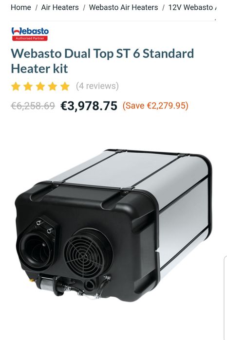 Webasto Dual Top RHA за кемпер