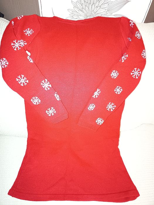 Детска коледна рокля 140-146 см