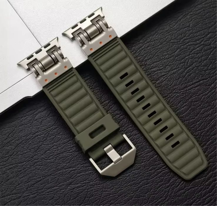 Curea Husa Titan + Silicon Tech Compatibila Ceas Apple Watch