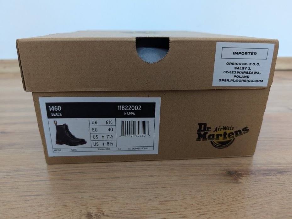 Dr. Martens 1460 Nappa Leather Unisex Boots (40 номер)