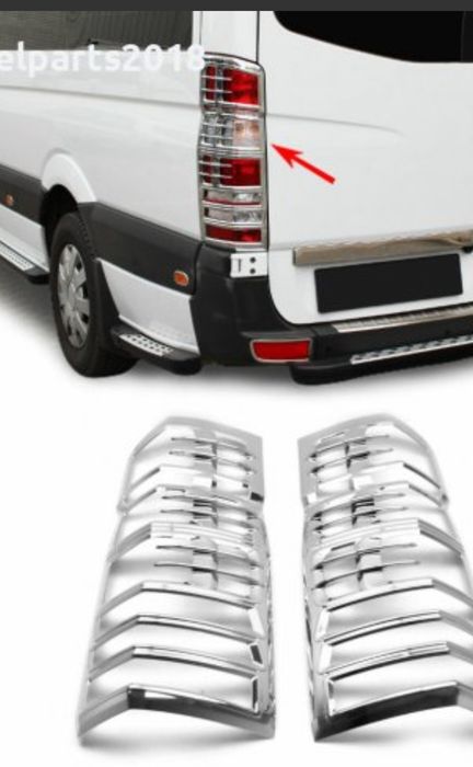 Хром огледала и хром дръжки предна решетка vito crafter sprinter
