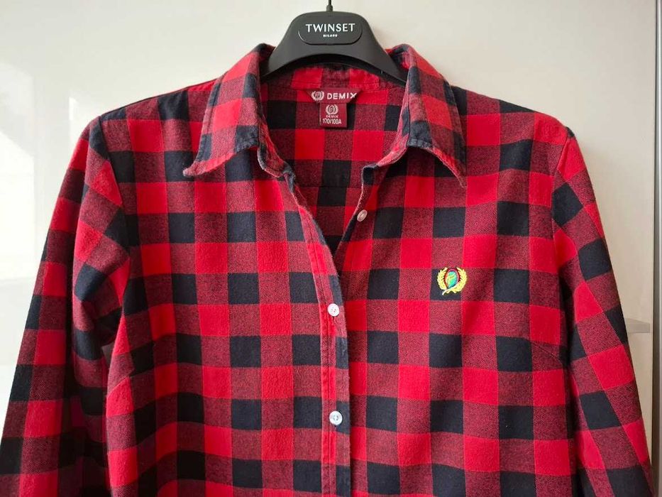 Памучна риза за момиче с ръст до 158см