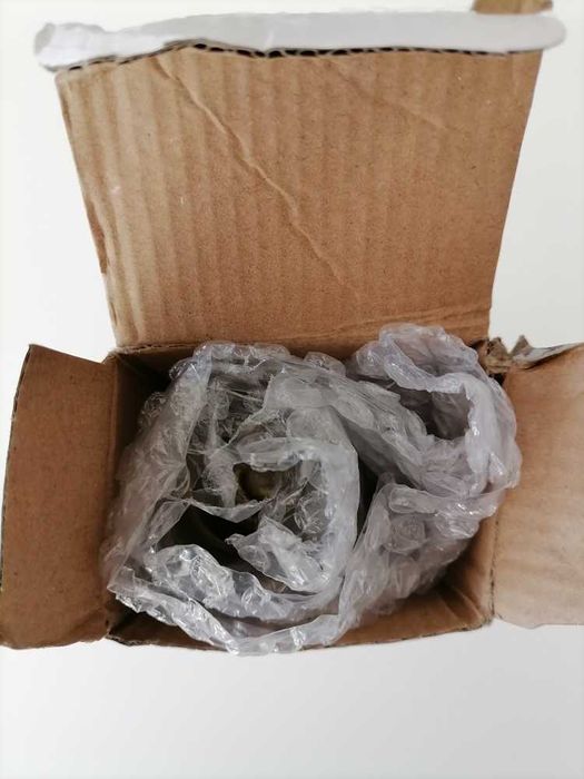 Стъклена газова лампа с фитил в ретро стил.